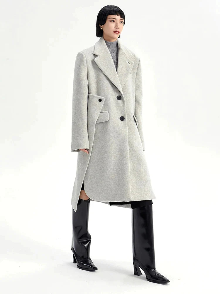 Schewndell Asymmetrical Pea Coat