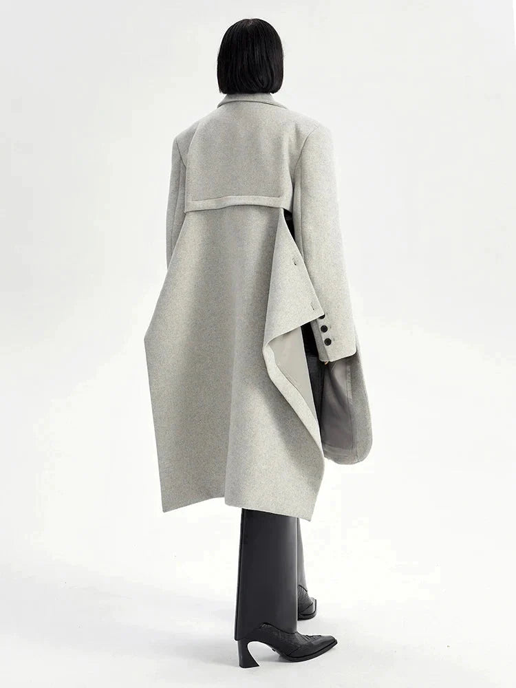 Schewndell Asymmetrical Pea Coat