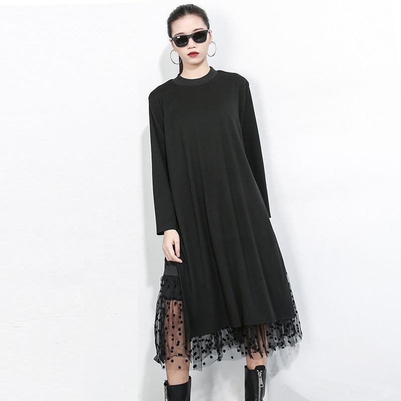 Kimi Mesh Long Sleeve Dress