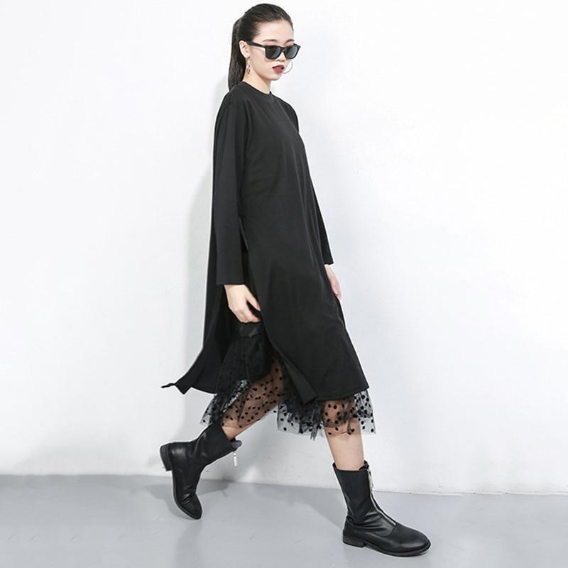 Kimi Mesh Long Sleeve Dress