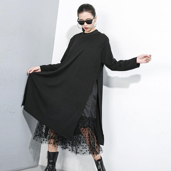 Kimi Mesh Long Sleeve Dress