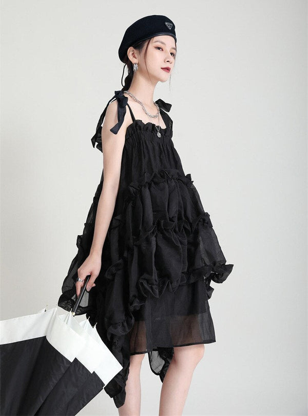 Kaisho Irregular Ruffle Dress